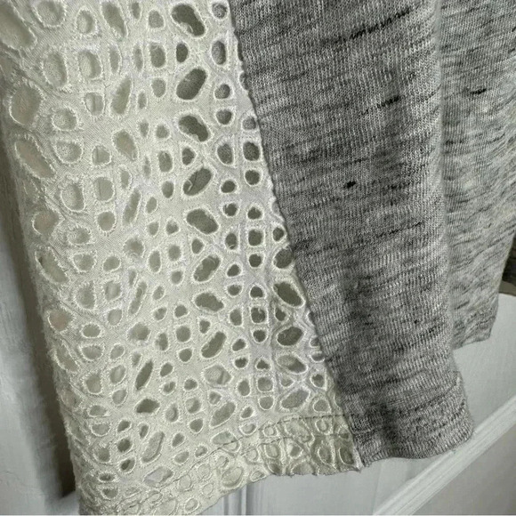 J. Crew Tank Top Lace Grey & White  Size Extra Small - Picture 2 of 16